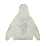 Mens Fall Outfits Hooded Sweater Men's and Women's Autumn Gothic Letter Printing Couple Coat