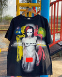 Marilyn Manson T Shirt Heavy Vintage Comic Short Sleeve T-shirt Oversize