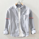 White Work Shirts Men's Casual Long-Sleeved Shirt