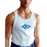 Men Rave T Shirt Fashion Printed Sling Sports Sexy Men
