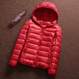 Women Winter Coats Puffer Jacket Down Coat Winter Down Jacket Women Short Hood Outfit Jacket Long-Sleeved Warm
