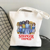 Stranger Things Hellfire Club Handbag Stranger Things Printed Canvas Bag Personalized Creative One Shoulder Student Shopping Bag