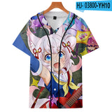 Baggy Baseball Jersey Digital Short-Sleeved Baseball Uniform Summer