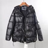 Women Winter Coats Puffer Jacket Down Coat Thin Lightweight Short Type Down Jacket Female Winter White Duck Down Warm Coat