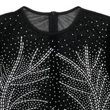 Olivia Wilde See through Dress Mesh Rhinestone Long Evening Dress