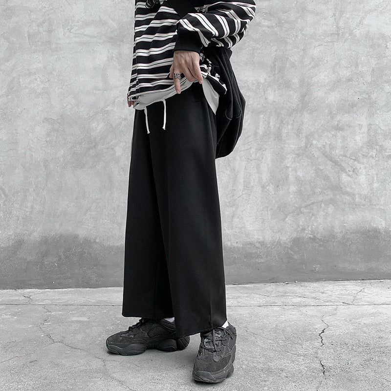 Men Pants Loose Straight Sweatpants Boys Casual Pants