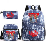 Stranger Things Hellfire Club Backpack Three-Piece Backpack Printed Pattern