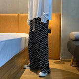 Men Pants Men's Loose Straight Autumn and Winter Printing Sports Pants