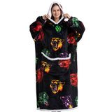 Hoodies Blankets Animal Cartoon Warm Thick Lambskin Pajamas