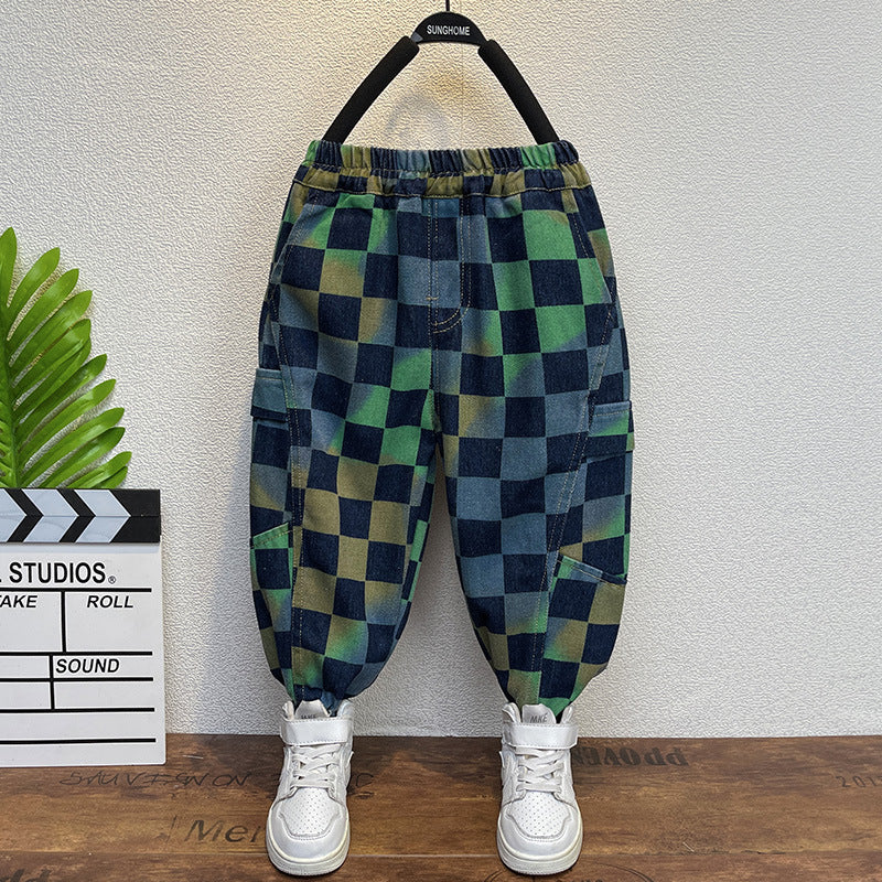 Toddler Boys Pants Boys' Spring And Autumn Clothing Denim Pants