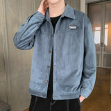 Corduroy Varsity Jacket Overalls Men's Autumn Baseball Uniform Spring and Autumn Sports Corduroy Autumn Wear Jacket