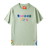 Oversized 90S T Shirt Cotton Summer T-shirt Men's Short Sleeve Large Size Loose round Neck