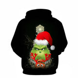 Grinch Hoodie 3D Printing Stylish Casual Hoodie