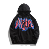 Grafitti Sweatshirts Printed Hooded plus Size Sweater Men's Coat