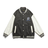 Vintage Letterman Jacket Autumn College Style Embroidered Coat
