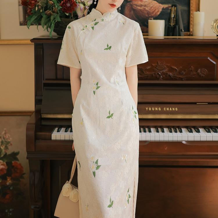 Women's Cottagecore Dress Summer Cheongsam Dress