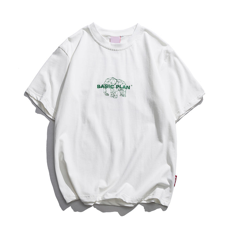 Men T-shirt Summer Cotton Short Sleeve T-shirt Men's Loose Casual