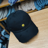 Smiley Face Cap Baseball Cap Embroidered Peaked Cap