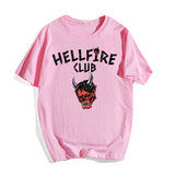 Stranger Things Hellfire Club T Shirt Stranger Things Fashion Loose T-shirt Short Sleeve