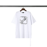 We11 Done T Shirts Well Done Printed Loose All-Match Reflective T-shirt