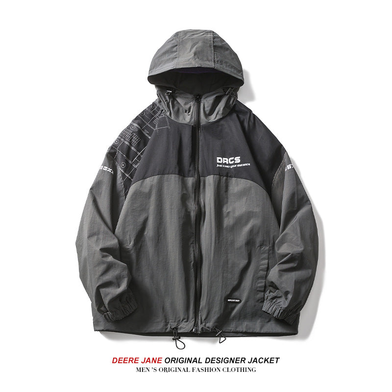 Men Jacket Spring Coat Men Spring and Autumn Baggy Casual Jacket