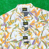 Drew House Drew Smiley Face Bird of Paradise Maple Leaf Shirt Floral Loose High Street Casual Men's and Women's Short Sleeve Shirt