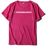 Let's Go Brandon T Shirt Letter Print Short-Sleeve T-shirt Bottoming Shirt