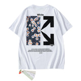 off Arrow Short Sleeve Men's and Women's Youth Cotton Hip Hop Bottoming T-shirt t shirt