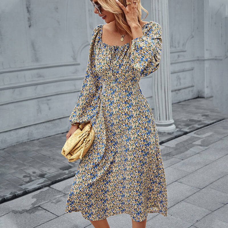 Emery Rose Dresses French Collar Autumn And Winter Long Sleeve Romantic Dress