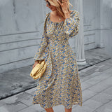 Emery Rose Dresses French Collar Autumn And Winter Long Sleeve Romantic Dress