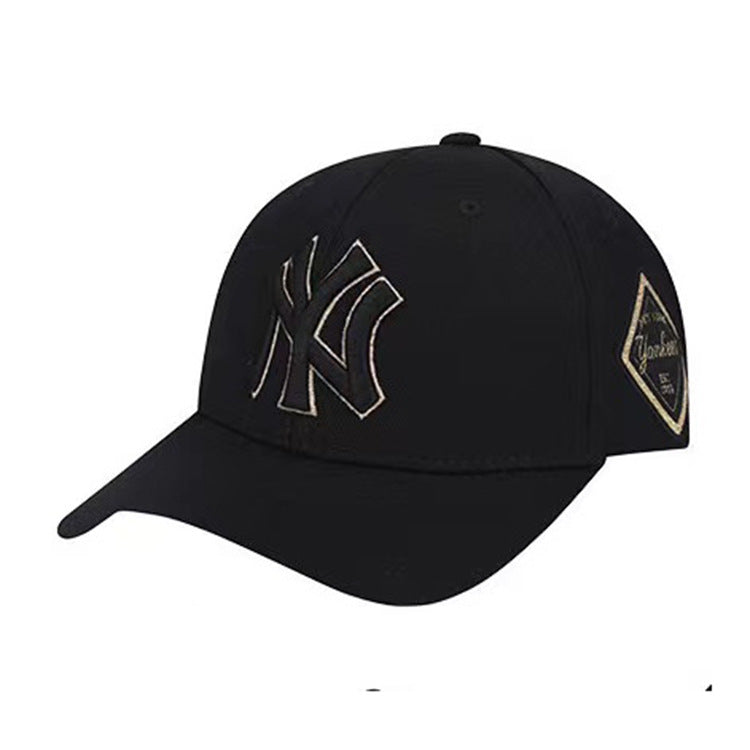 La 9fifty Hats Golden Edge Men's and Women's Hard Top NY Hip Hop Fashion