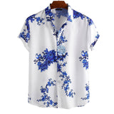 Men Hawaii Shirts Summer Casual Beach Short Sleeve Shirt