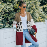 Women's Fall Outfits Sweater Women's Mid-Length Autumn and Winter Knitwear Cardigan Coat