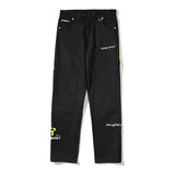 Kanye West Sunday Service Pant Embroidered Overalls Zipper Trousers
