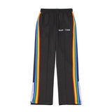 Palm Angels Pants Palm Angels Rainbow Striped Pants Men's and Women's Casual Trousers Loose