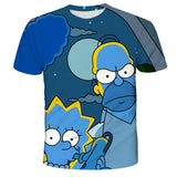 Homer Simpson Shirt Summer Fashion Printing Sports Leisure