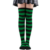 Winter Chunky Cable Thick Knit Thigh High Socks Long Stockings Boot Christmas Stockings Striped Hold-Ups Female Stockings