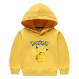 Children Pokemon Pikachu Hoodie Pikachu Children Hooded Sweater Winter