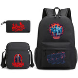 Stranger Things Hellfire Club Backpack Three-Piece Backpack Printed Pattern