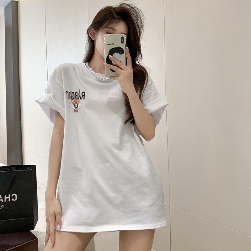 Bugs Bunny Shirt Women's Printed Loose Short Sleeve T-shirt