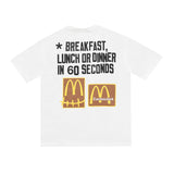 Cactus Jack McDonalds Shirt Short Sleeve High Street Men's and Women's Casual T-shirt