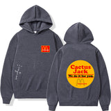 Cactus Jack McDonalds Hoodie Printed Hoodie Hip Hop Men and Women Couple Sweater