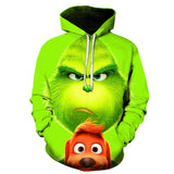 Grinch Hoodie 3D Printed Men's and Women's Hoodie Autumn