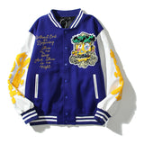 Saint Michael Baseball Jacket Embroidered Badge Baseball Uniform Jacket Autumn and Winter