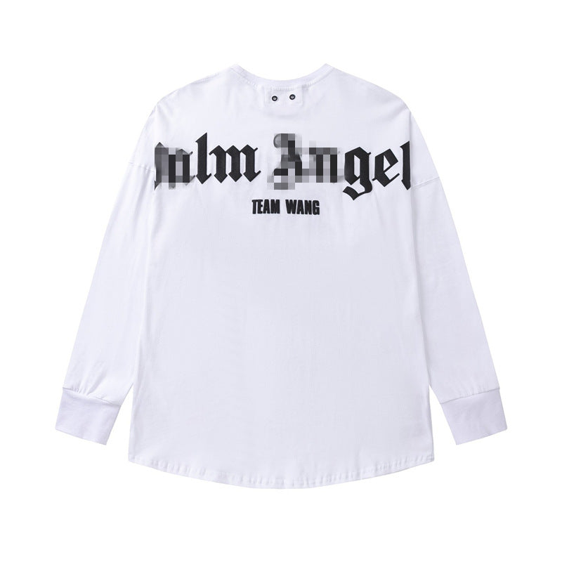 Palm Angels Sweatshirts Puff Print Long Sleeve T-shirt Men and Women