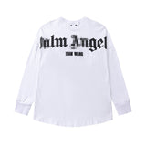 Palm Angels Sweatshirts Puff Print Long Sleeve T-shirt Men and Women
