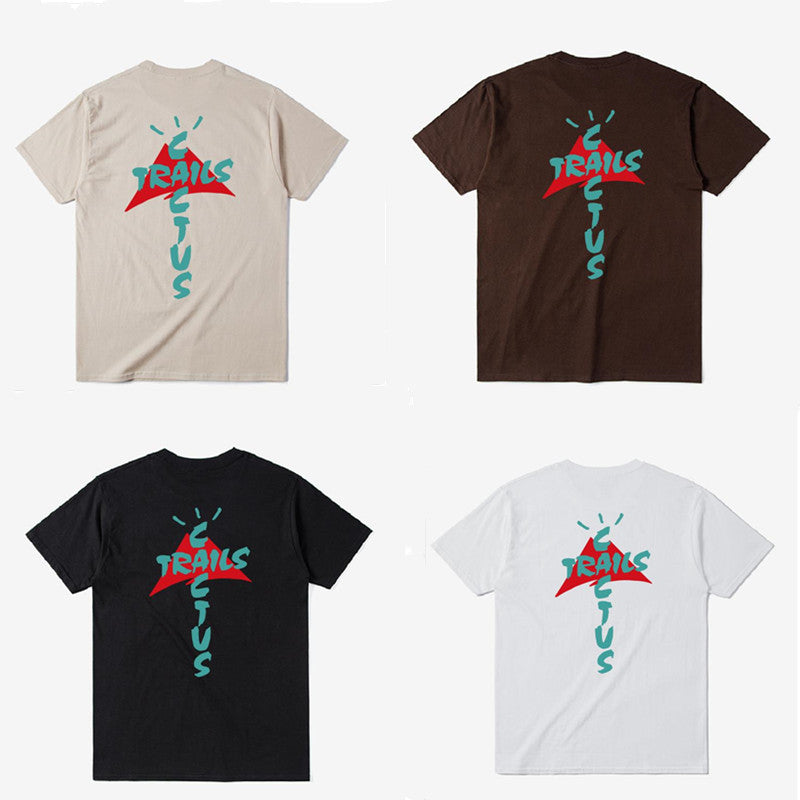 Travis Scott Astroworld Shirt Short-Sleeved T-shirt Men's and Women's Cotton