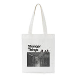 Stranger Things Hellfire Club Handbag Stranger Things Printed Creative One-Shoulder Student Handheld Shopping Bag