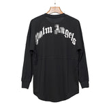 Palm Angels Sweatshirts Long Sleeve T-shirt Men and Women Loose Letter Print Top