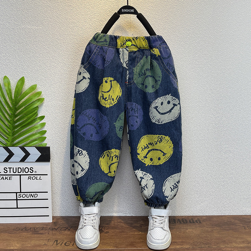 Toddler Boys Pants Boys' Autumn Leisure Loose Jeans
